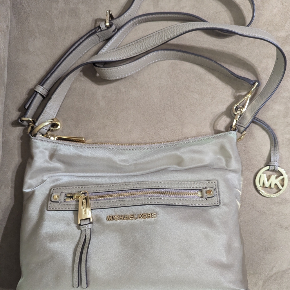 Michael Kors Gold/Beige Crossbody Bag